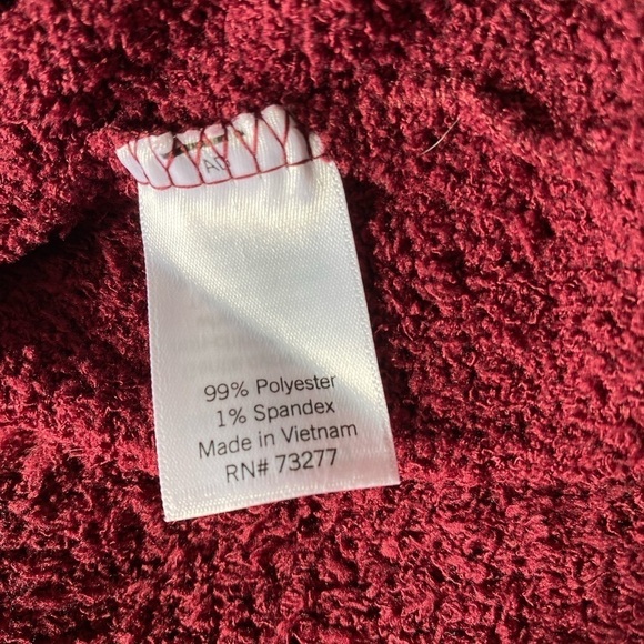 NWT Junior’s SO Cozy Front Zipper Hoodie Size: Large - Picture 6 of 7